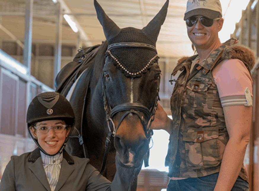 young-female-training-for-Paralympics-with-horse