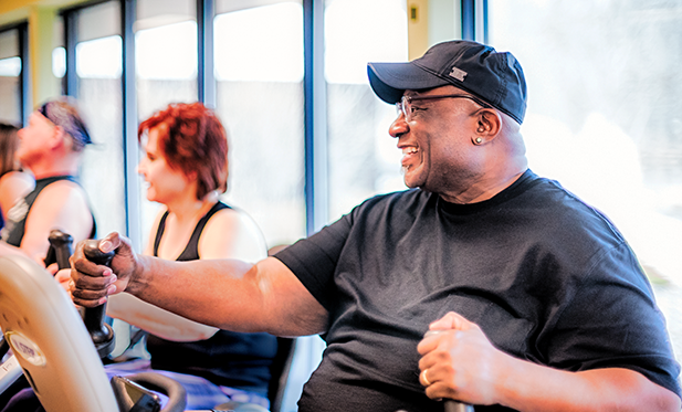 O'Neal Hampton Biggest Loser NuStep Ambassador Exercise