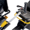 close up of adjustable hand and arm grips recumbent cross trainer stepper