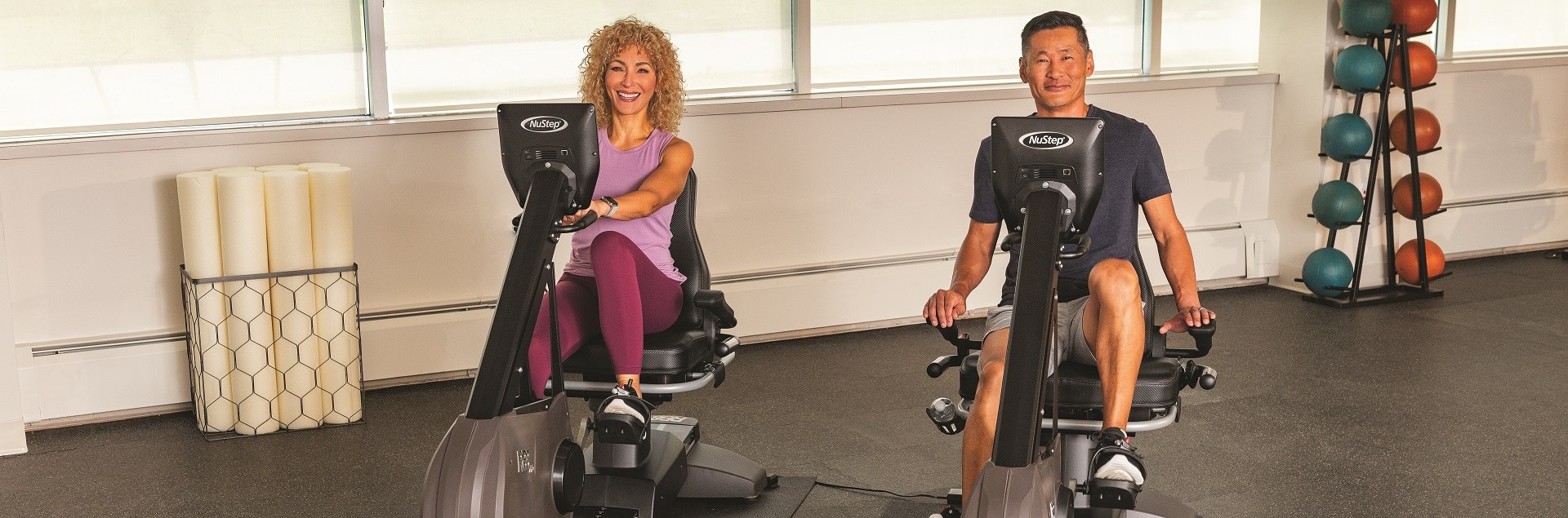 RB8 Wellness Ben Pam Wokout 646 Cmyk (3) nustep-recumbent-bikes-smiling-man-and-woman
